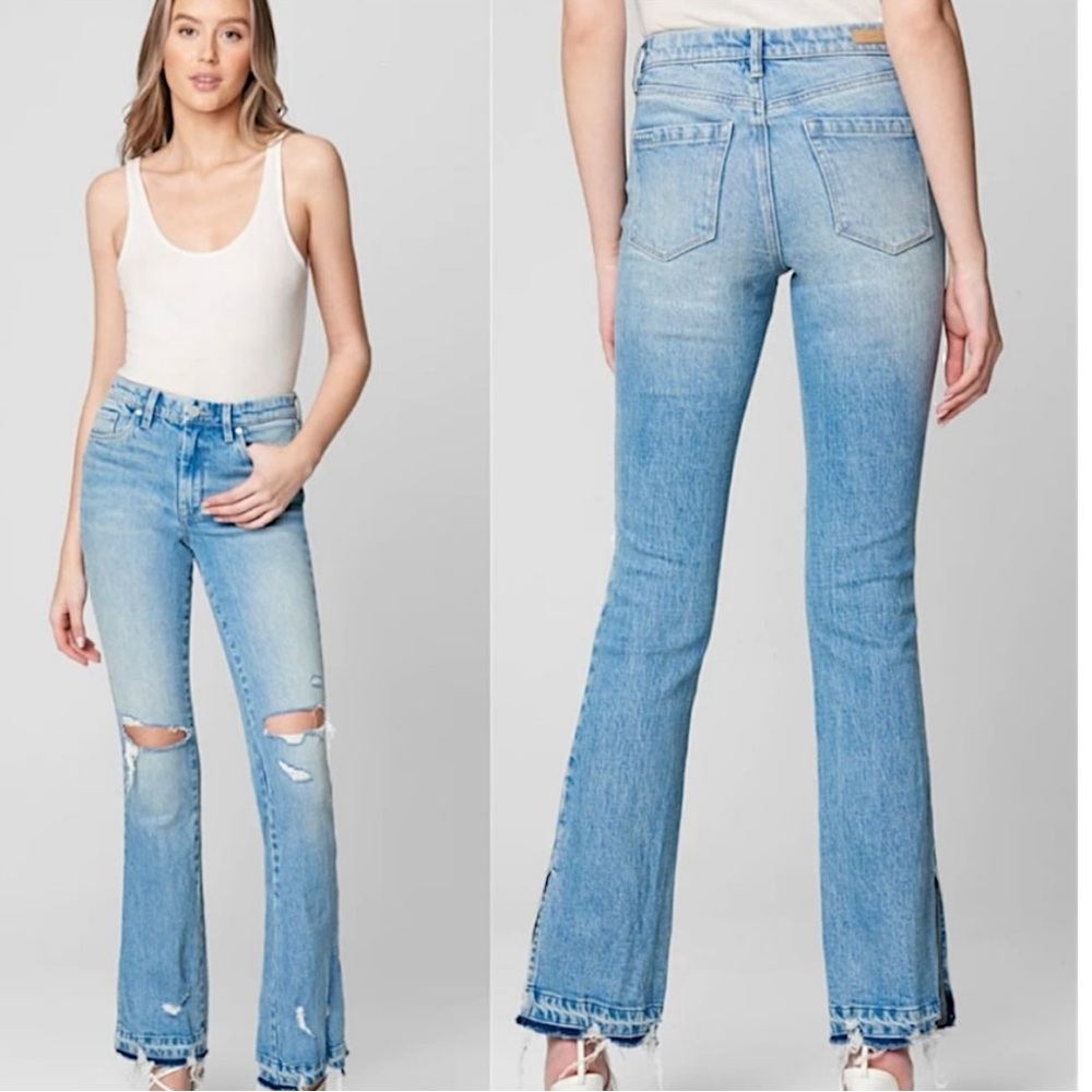 NWT BlankNYC The Hoyt High-Rise Mini Flare Jeans Size 30